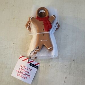 Gingerbread Man Ceramic Measuring Spoons
